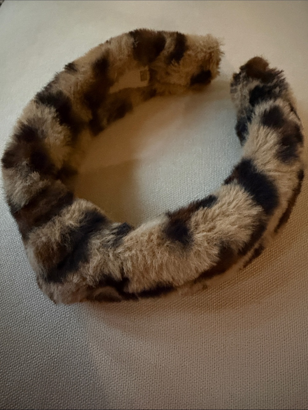 Bari Lynn Knotted Leopard Faux Fur Headband